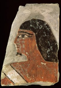 Relief des Kopfes eines Mannes